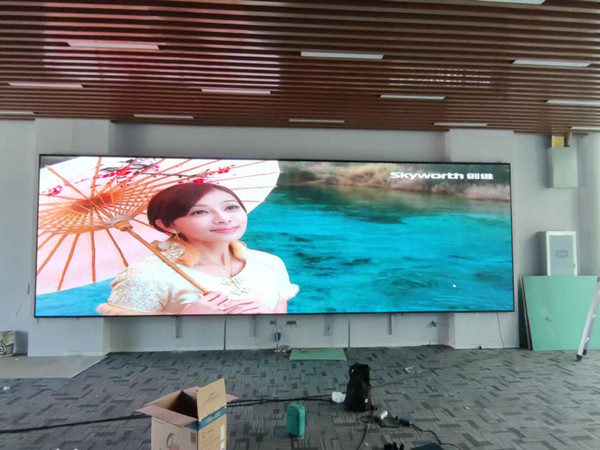 杏花岭P1.53led小间距屏安装案例